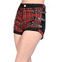 Tartan Schotse ruit hotpants shorts met Tartan Schotse ruit hotpants shorts met